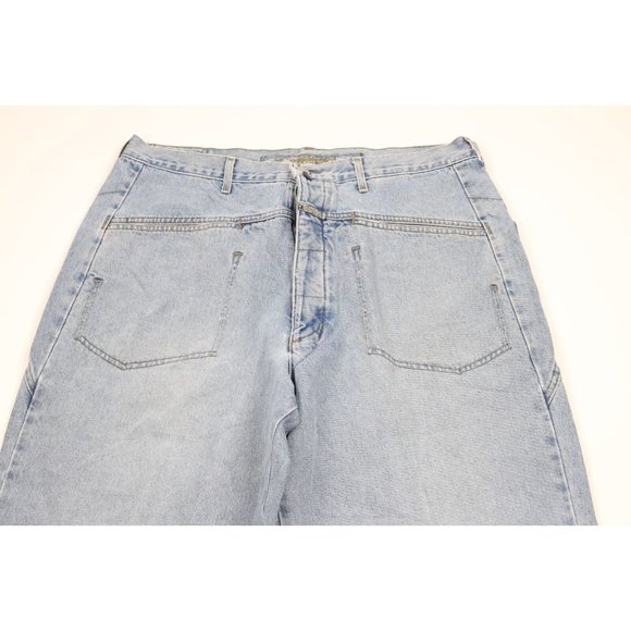 Vintage 90s Marithe Francois Girbaud Mens 36x30 Baggy Stonewash Button Fly Jeans - Picture 2 of 16